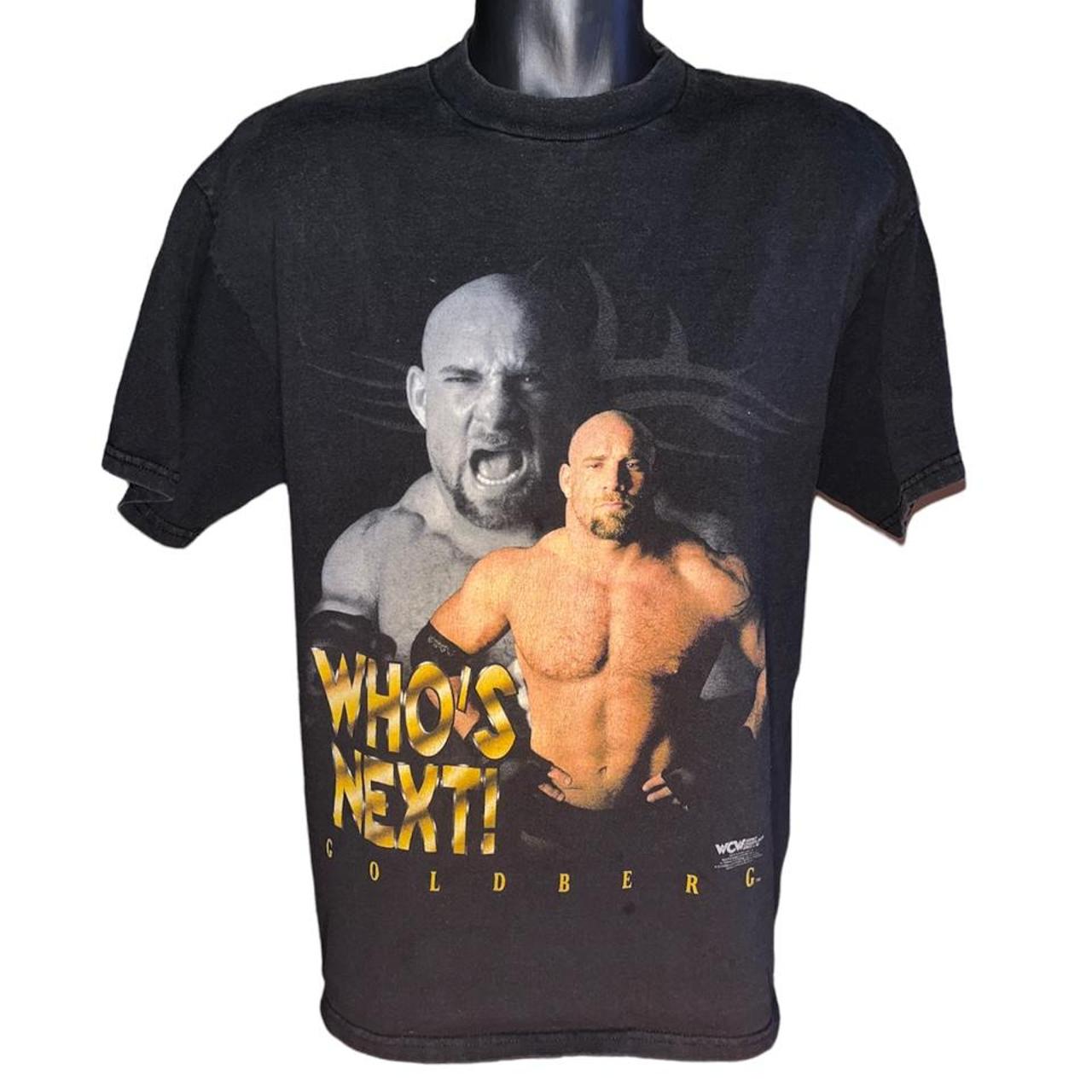 Vintage 1998 WCW Goldberg Wrestling Tshirt Size... - Depop