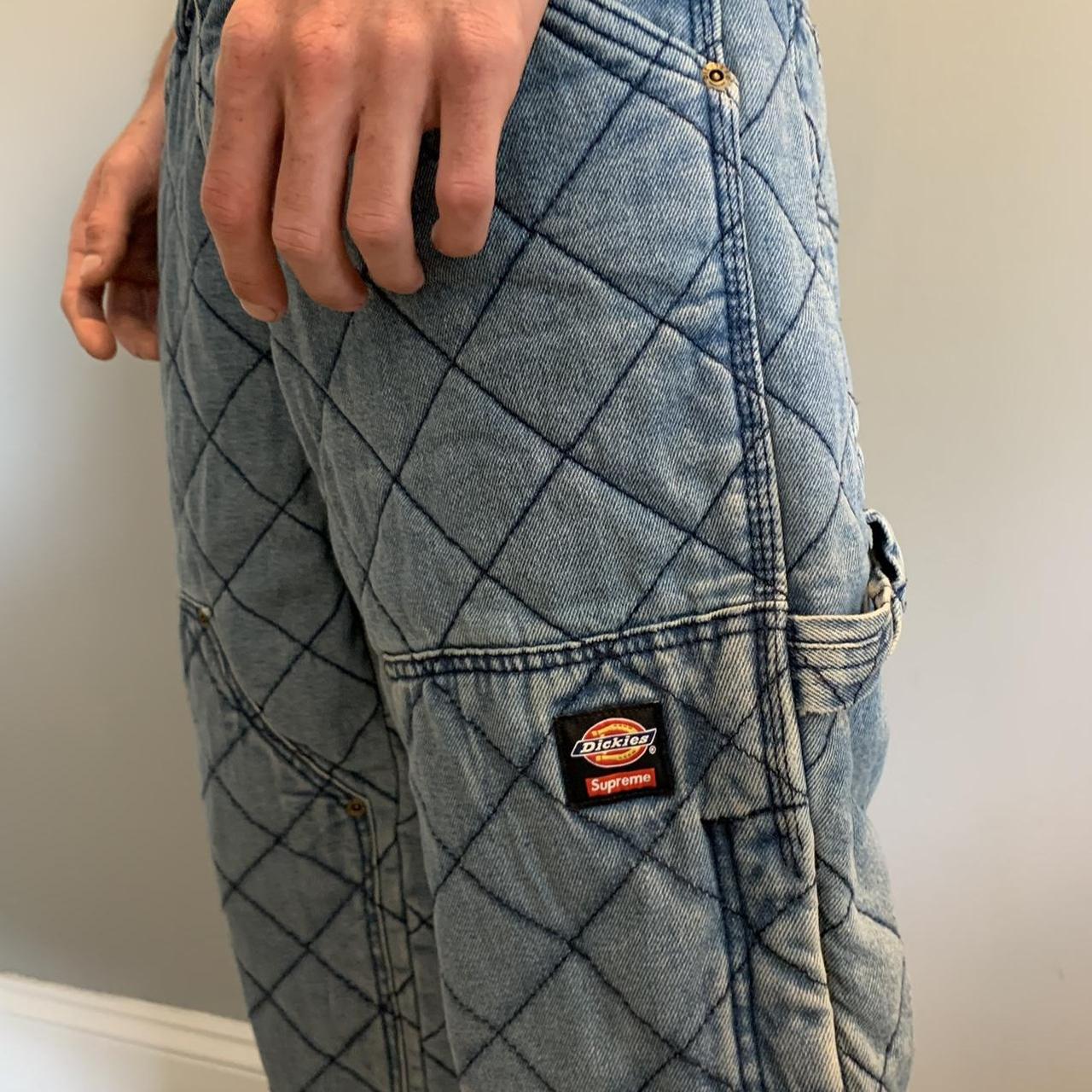 dickies supreme quilted double knee painter pants - Depop