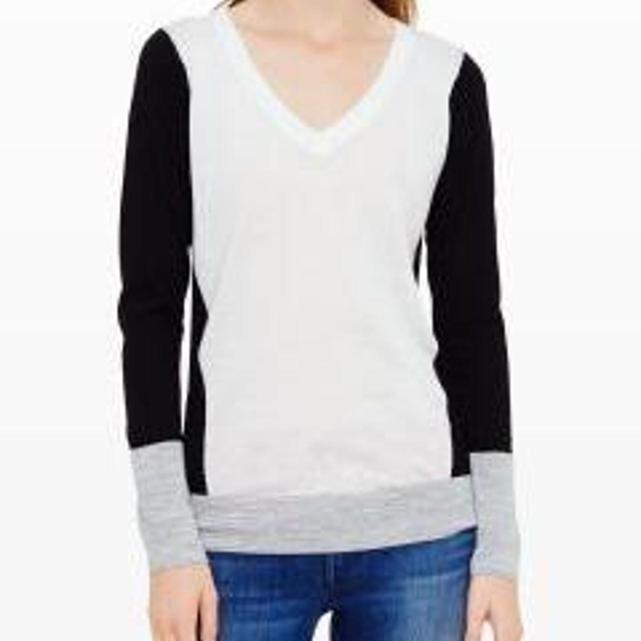 Club Monaco Agnes Intarsia Fine Italian Wool Sweater