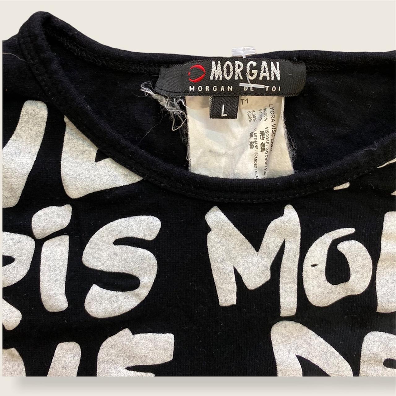 Morgan Da Toi top! Monogram screenprint Size L but... - Depop