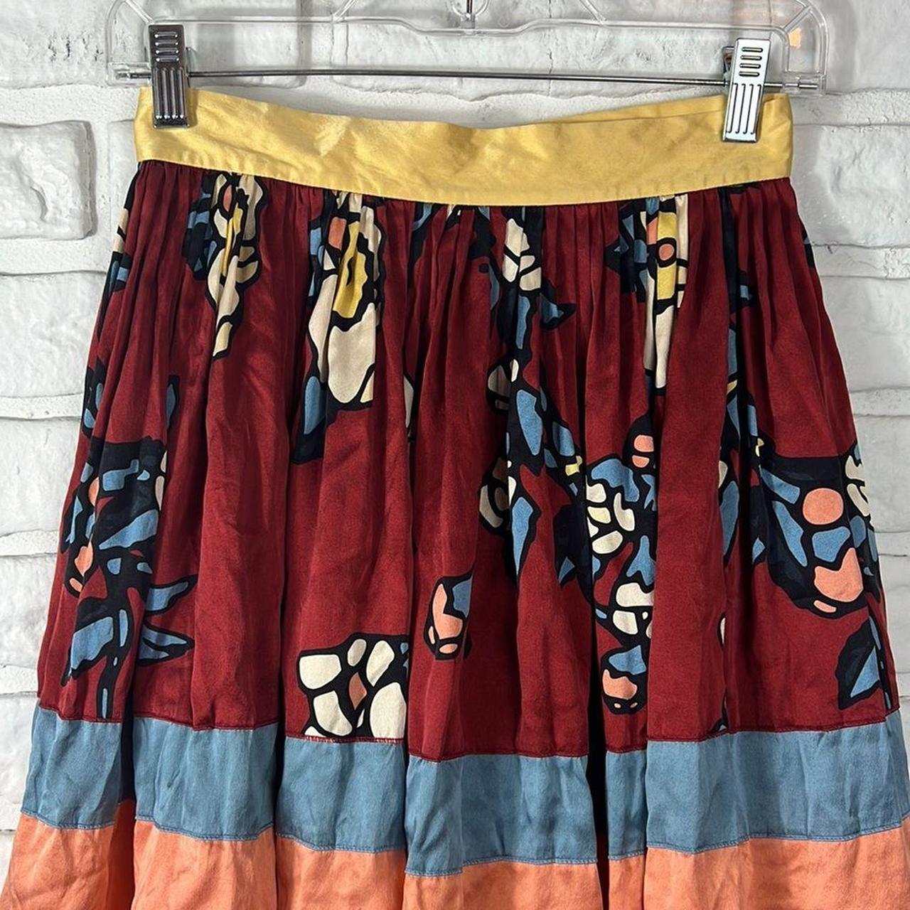 Product Image 2 - 100% Silk floral print skirt
Zipper