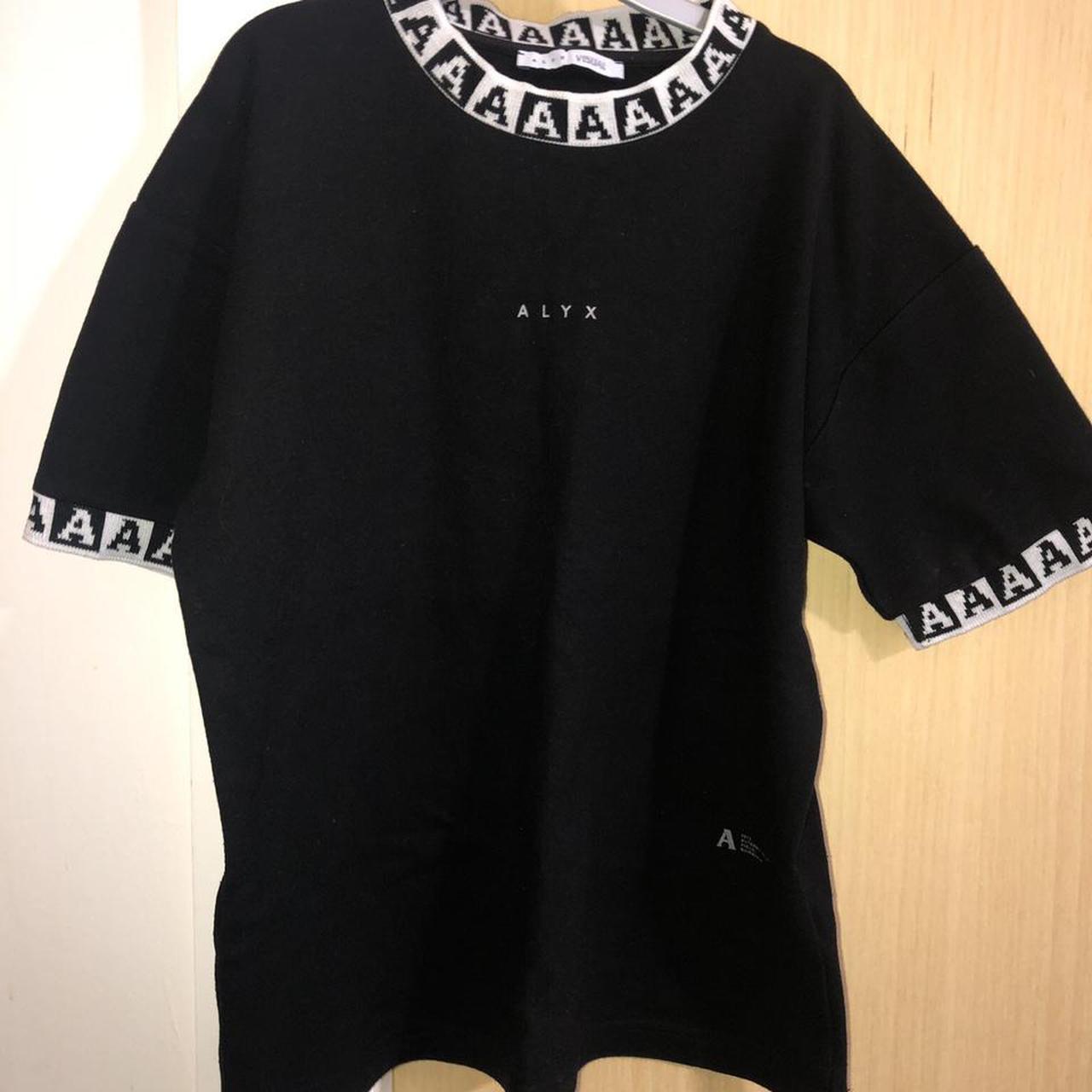 1017 Alyx 9SM black logo sport t shirt Size S Worn... - Depop
