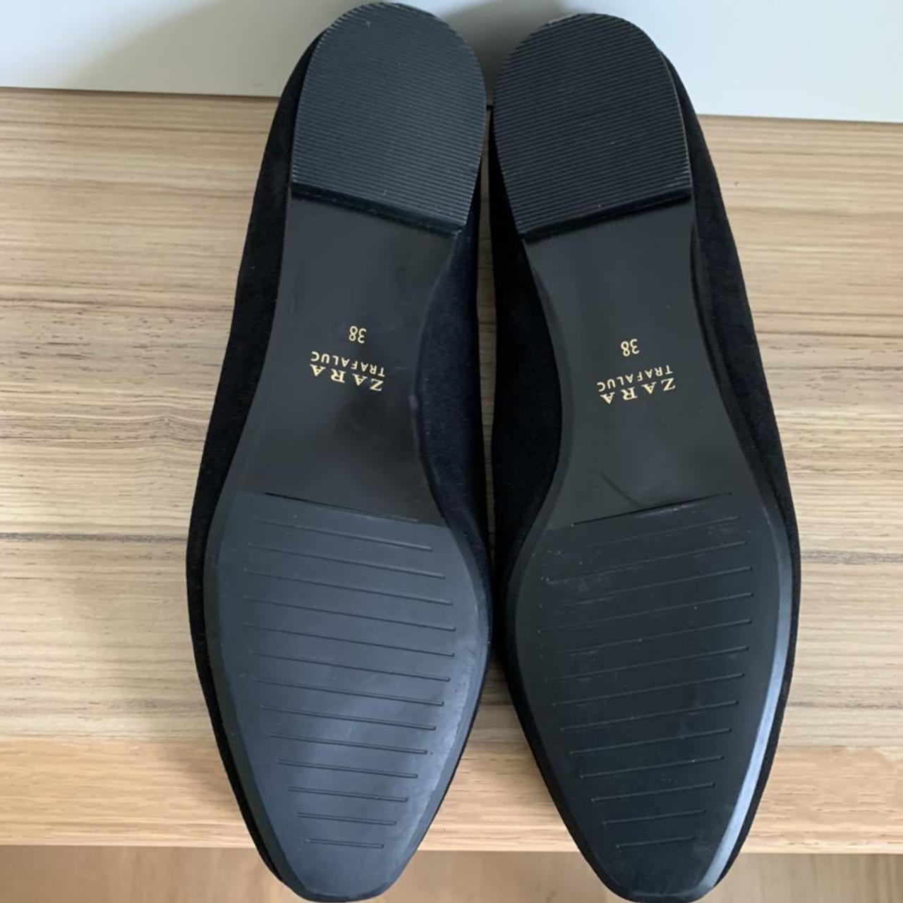 Zara Women's Black Ballet-shoes | Depop