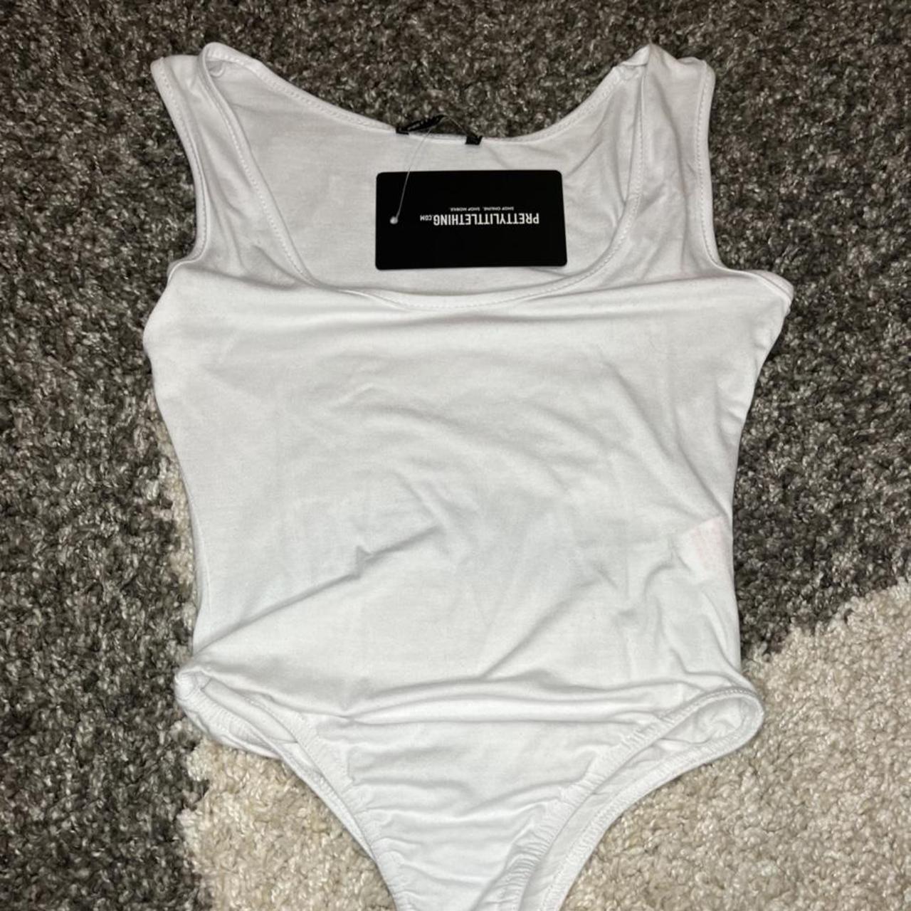 Pretty little thing white bodysuit size 6 brand new... Depop