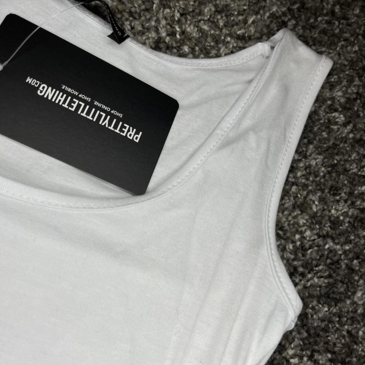 Pretty little thing white bodysuit size 6 brand new... Depop