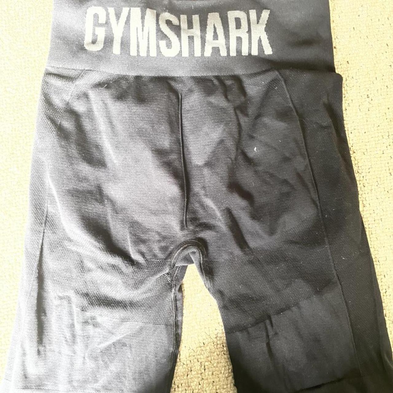 Gymshark black cycling shorts Worn a fair few times... Depop