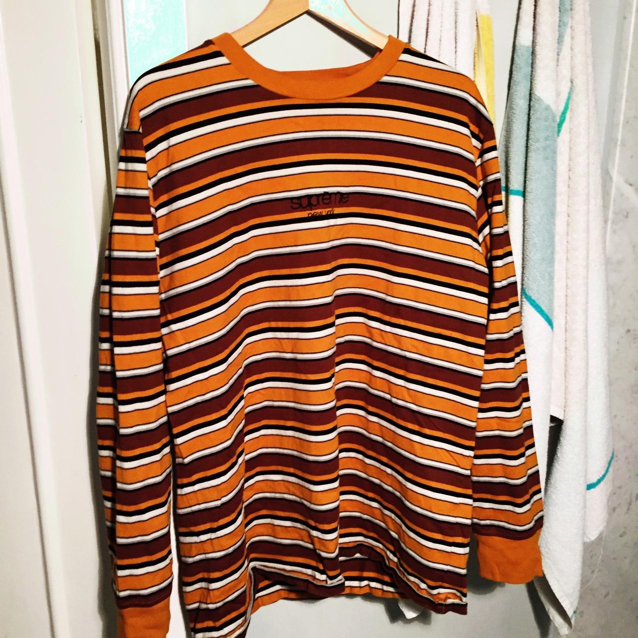 Supreme striped sweater. Loving this, but does not... - Depop