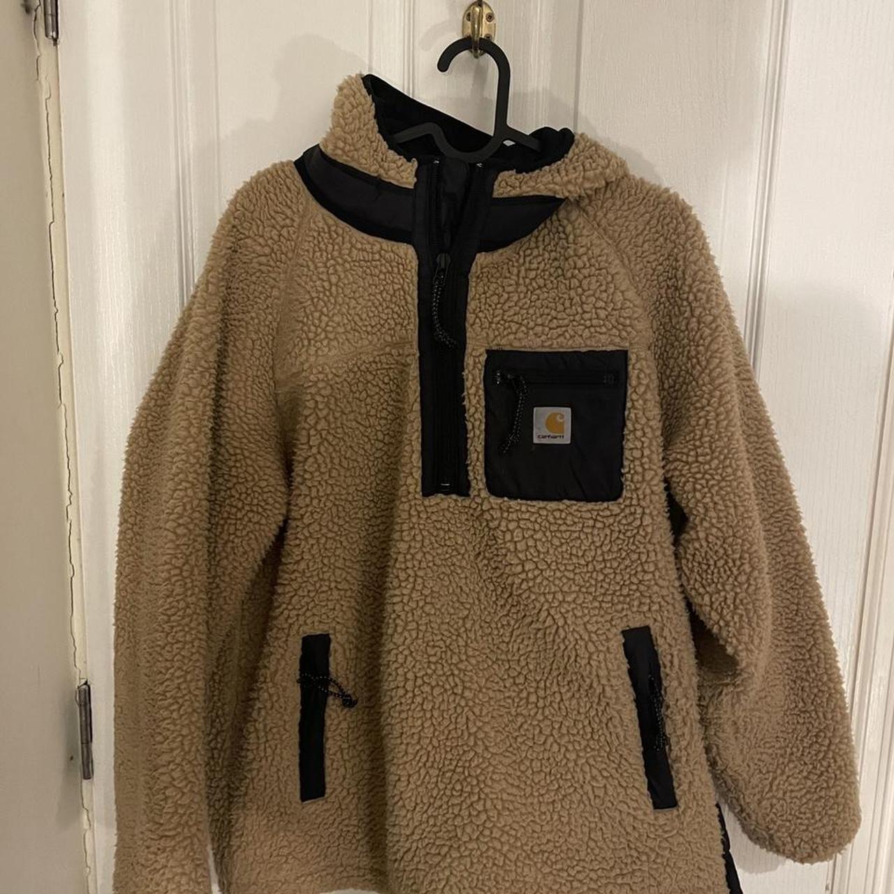 Car haryy Sherpa quarter zip 10/10 condition only... - Depop
