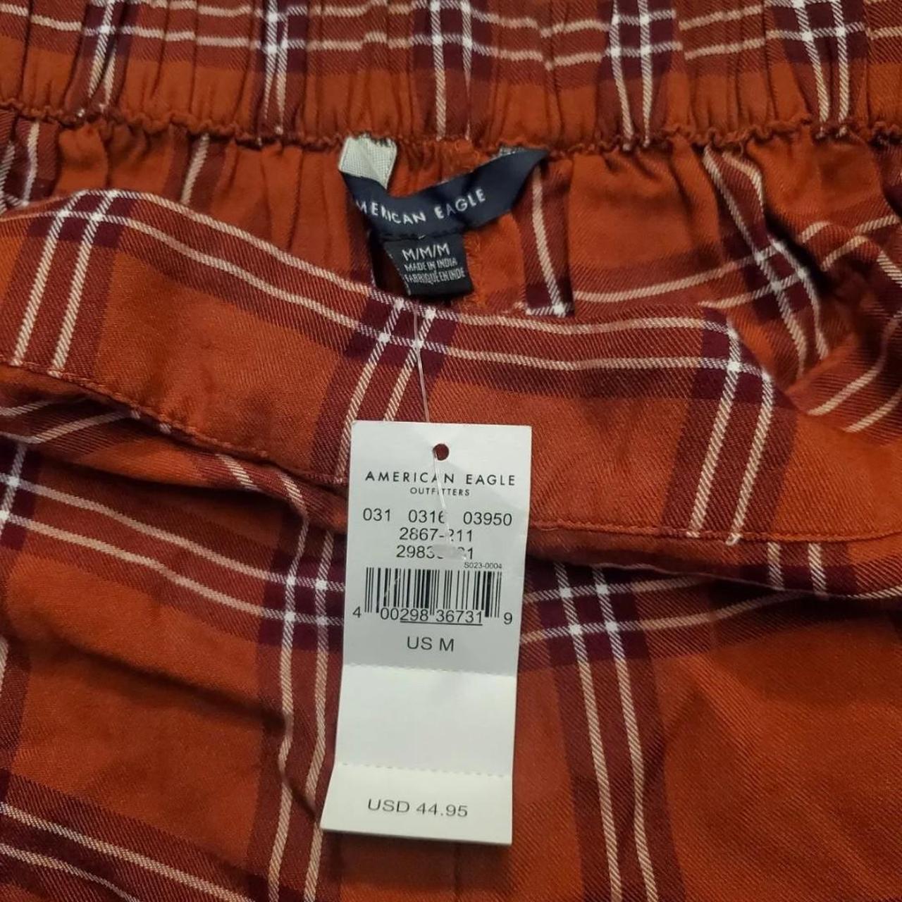 orange plaid pants