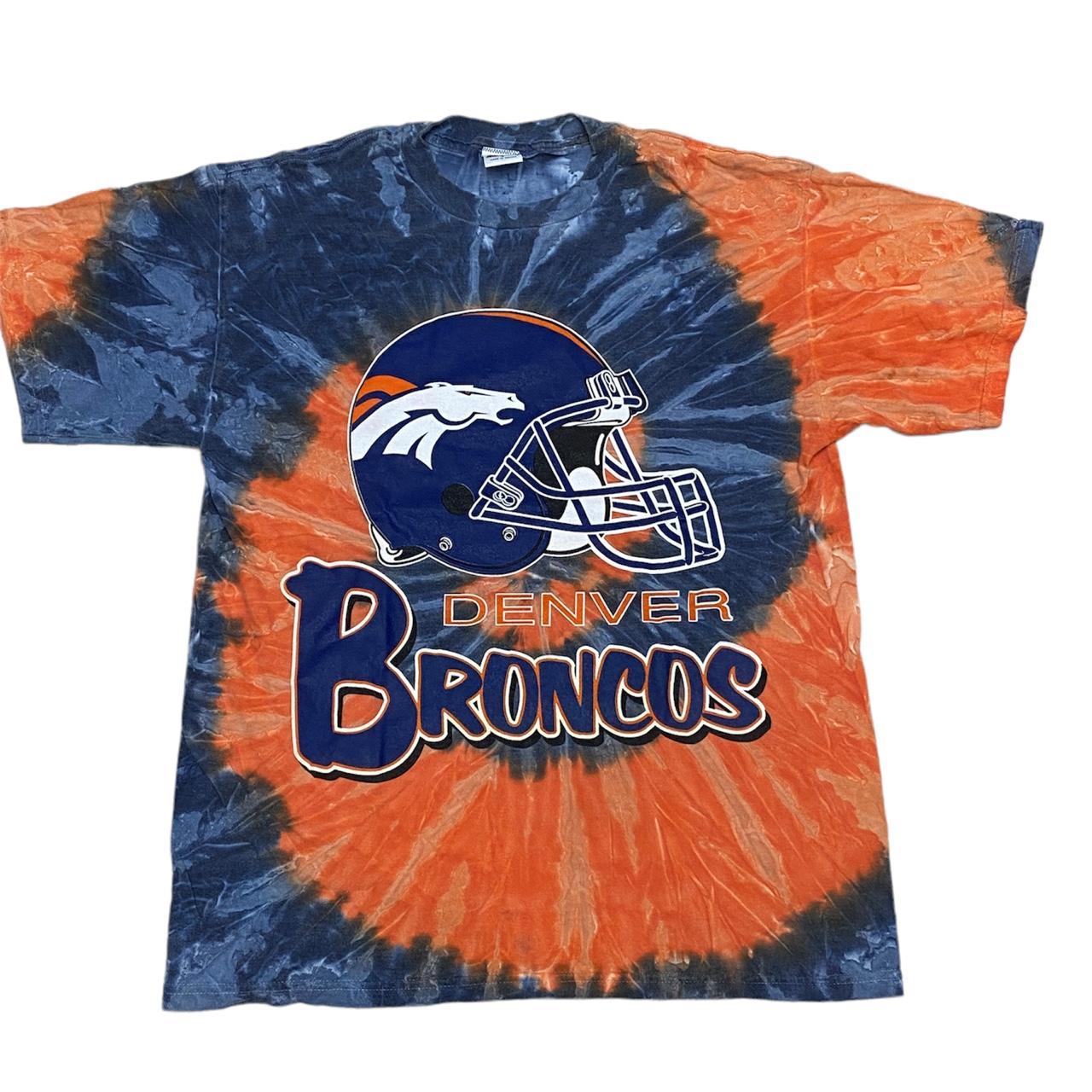 NFL Team Apparel Men's Denver Broncos Tie-Dye - Depop