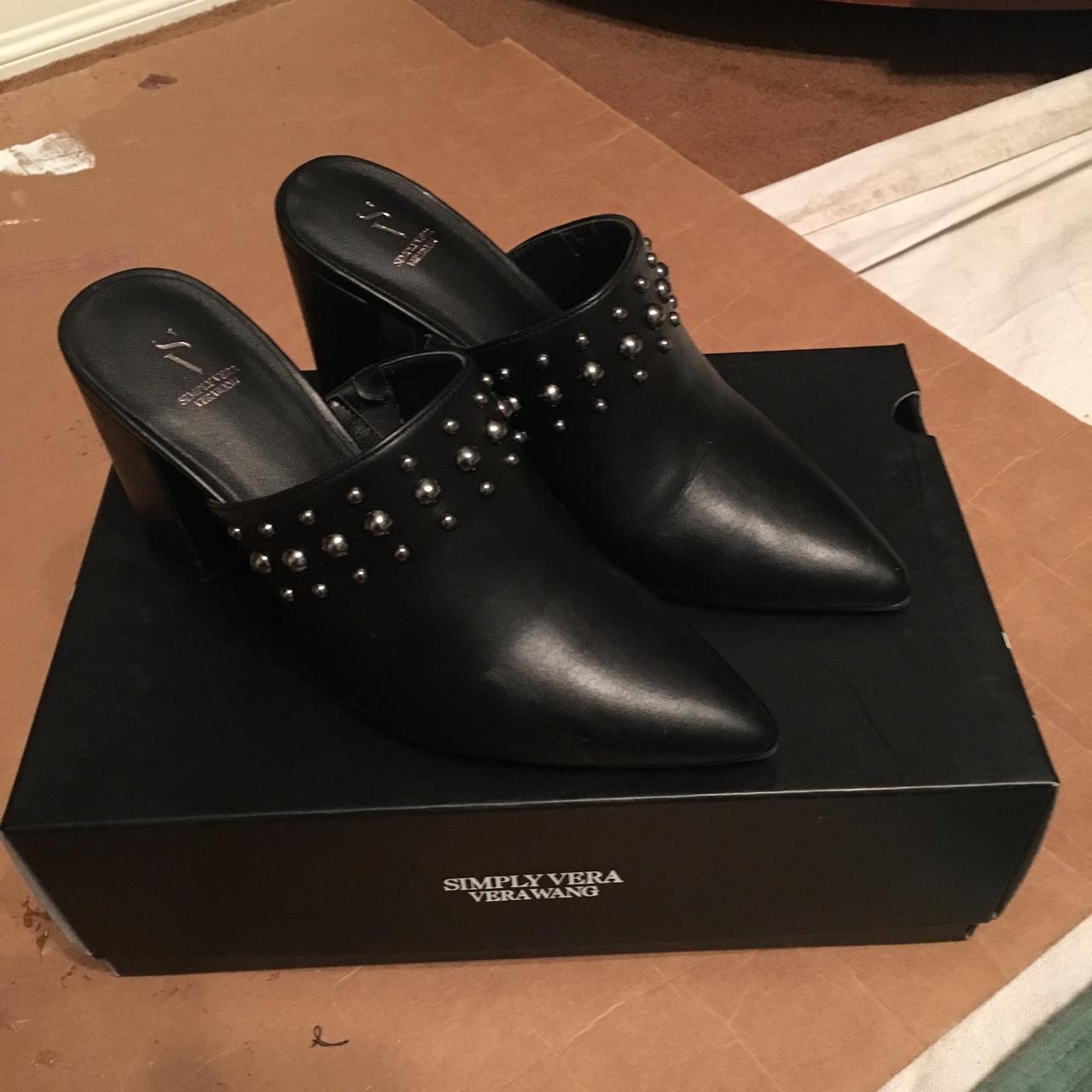 Vera Wang Women's Black Courts | Depop