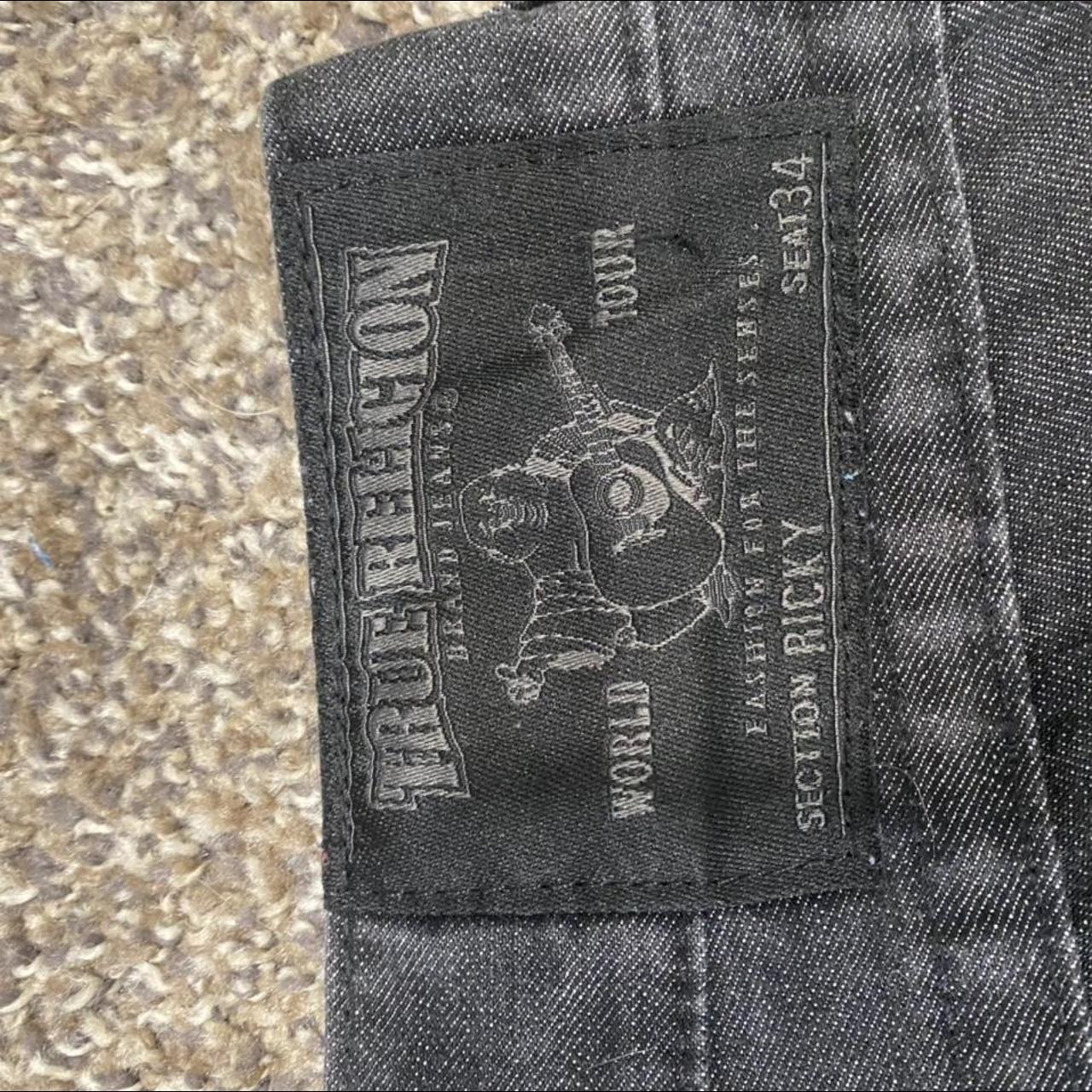 black true religion jeans baggy
