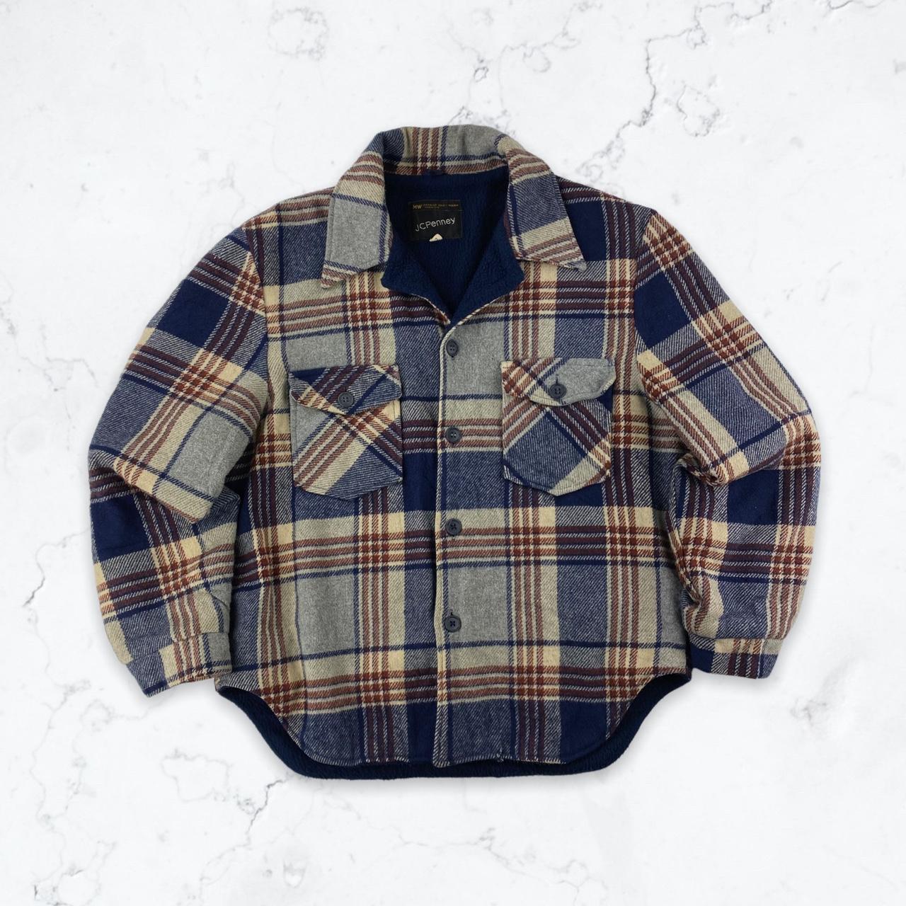 80’s Heavy Flannel Jacket. Vintage 80’s JCPenney... Depop