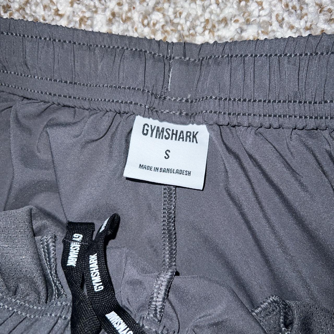 Gymshark Men's Grey and Blue Shorts Depop