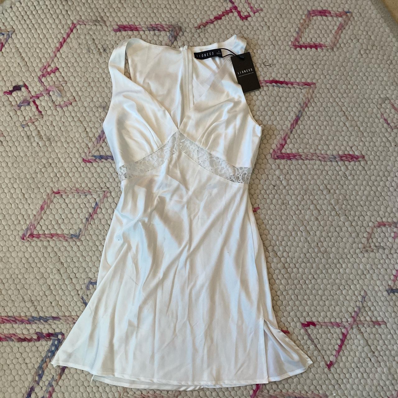 Prettiest lioness white lace mini dress 🤍 Size:... - Depop