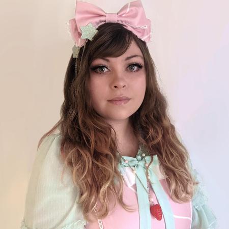 Fresh Strawberry Diner JSK and Headbow in Pink by | Depop
