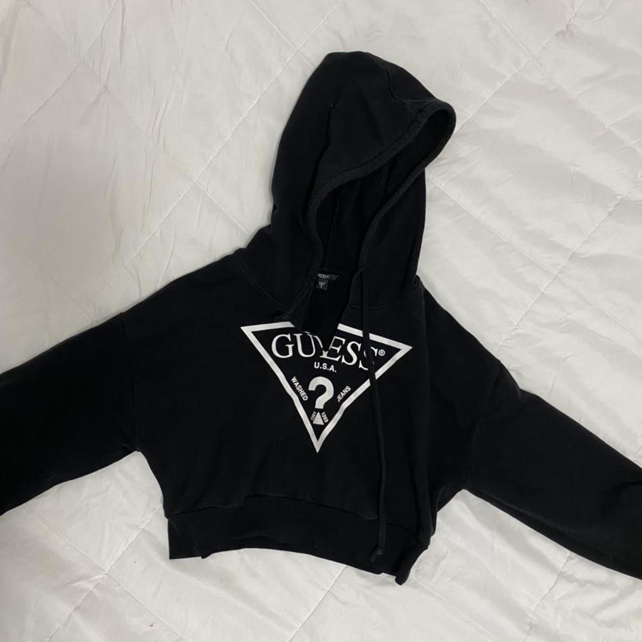 Guess Women's Black and White Hoodie