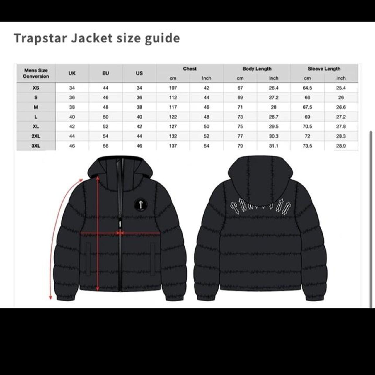 Trapstar Irongate Puffer Jacket Shiny Black Medium... - Depop