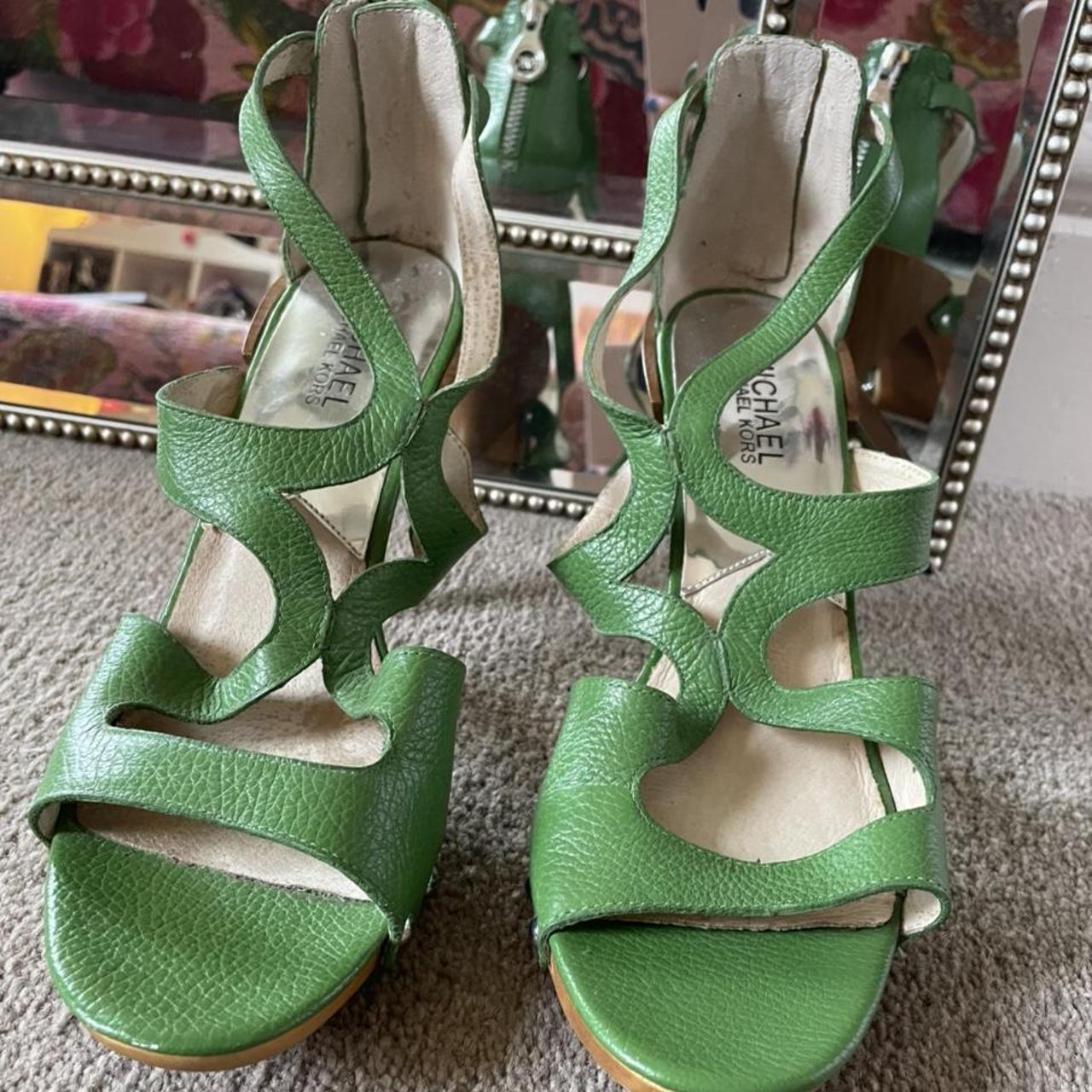 michael kors green shoes