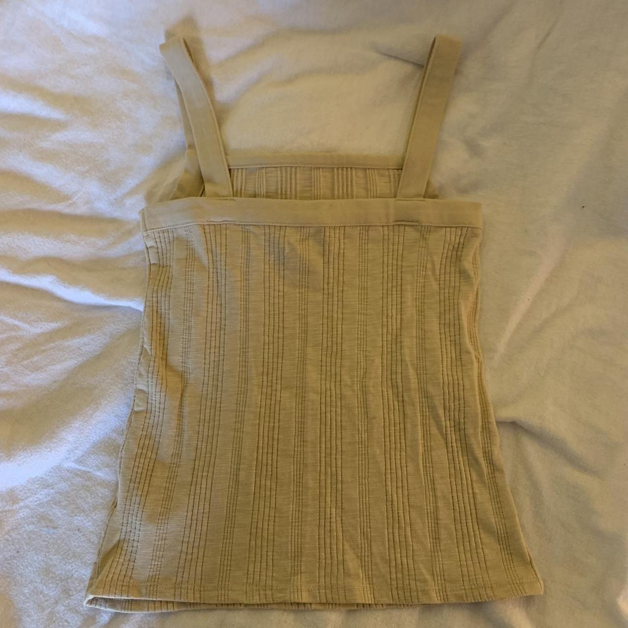 Free Assembly Women's Yellow and Cream Vest (2)