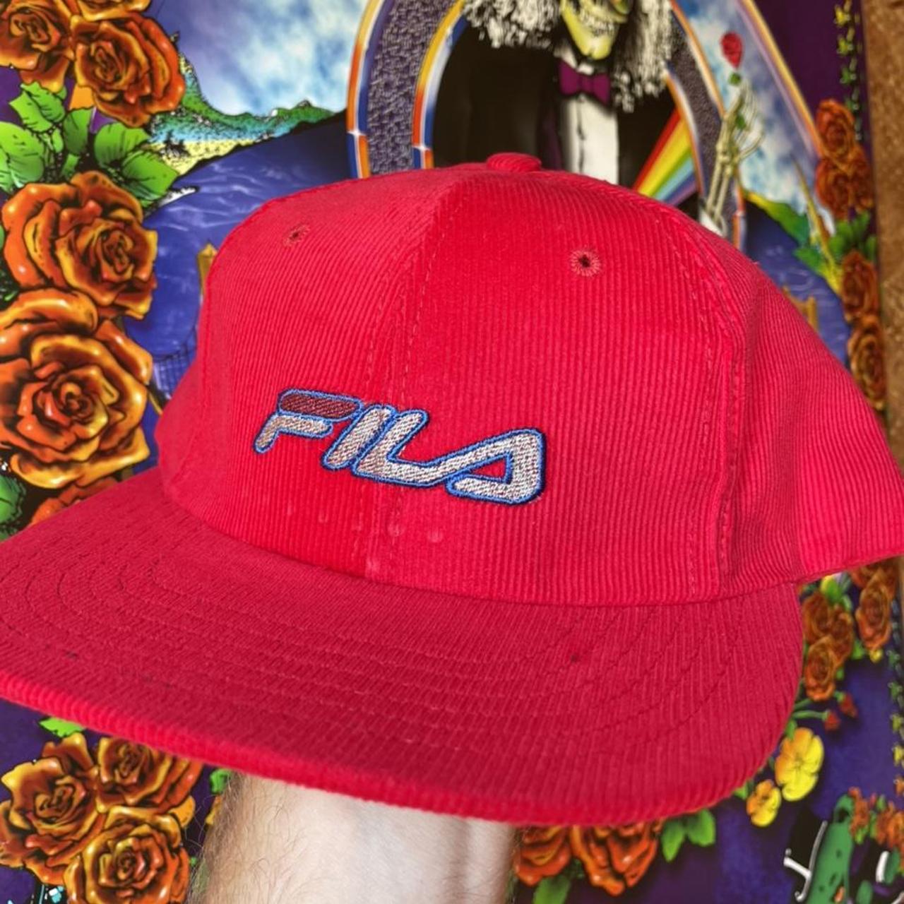 Fila Men's Red Hat | Depop