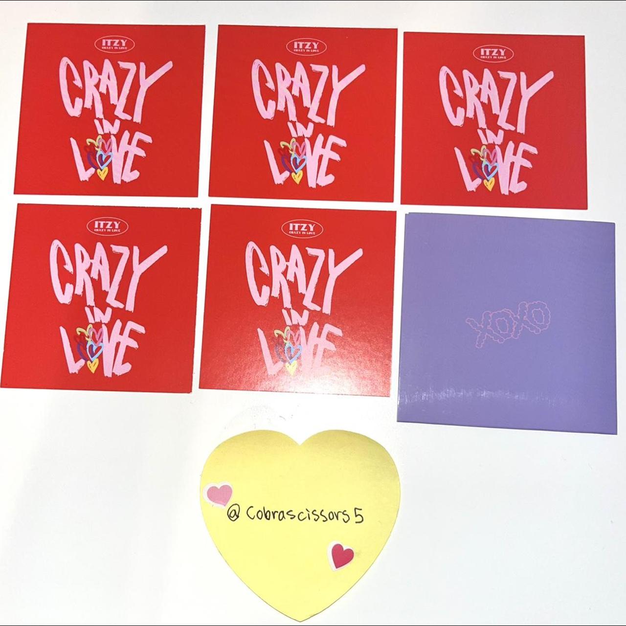 ITZY CRAZY IN LOVE SQUARE PHOTOCARD POB wts/ wtt... Depop