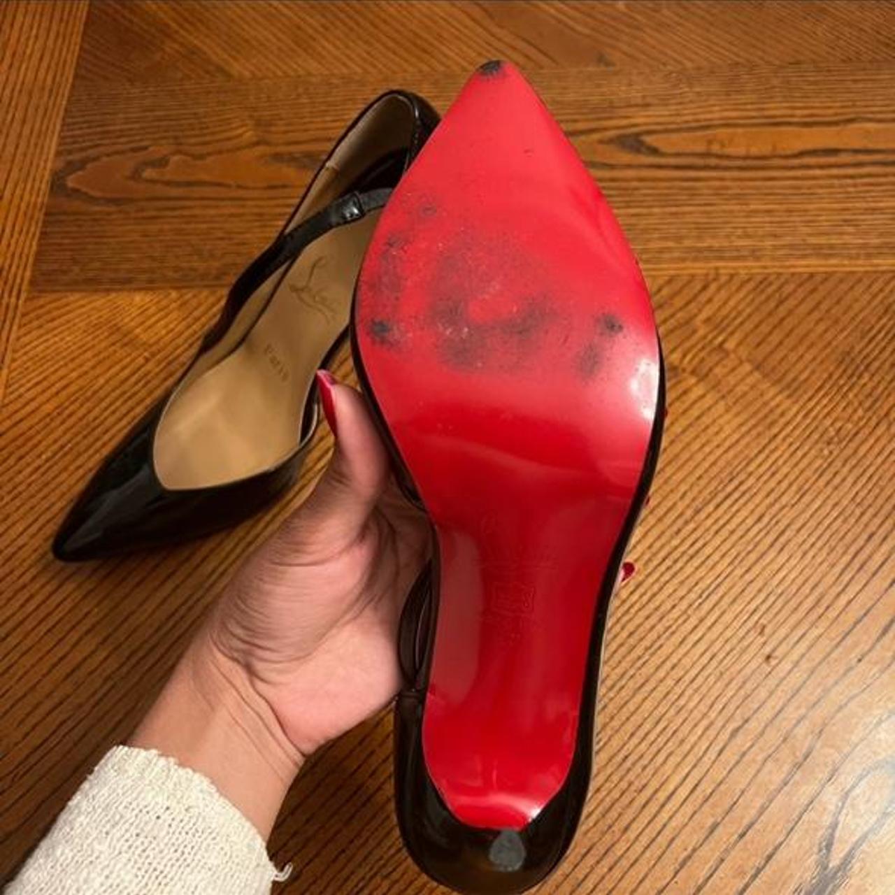 Christian Louboutin red bottom dress shoes. Wire - Depop