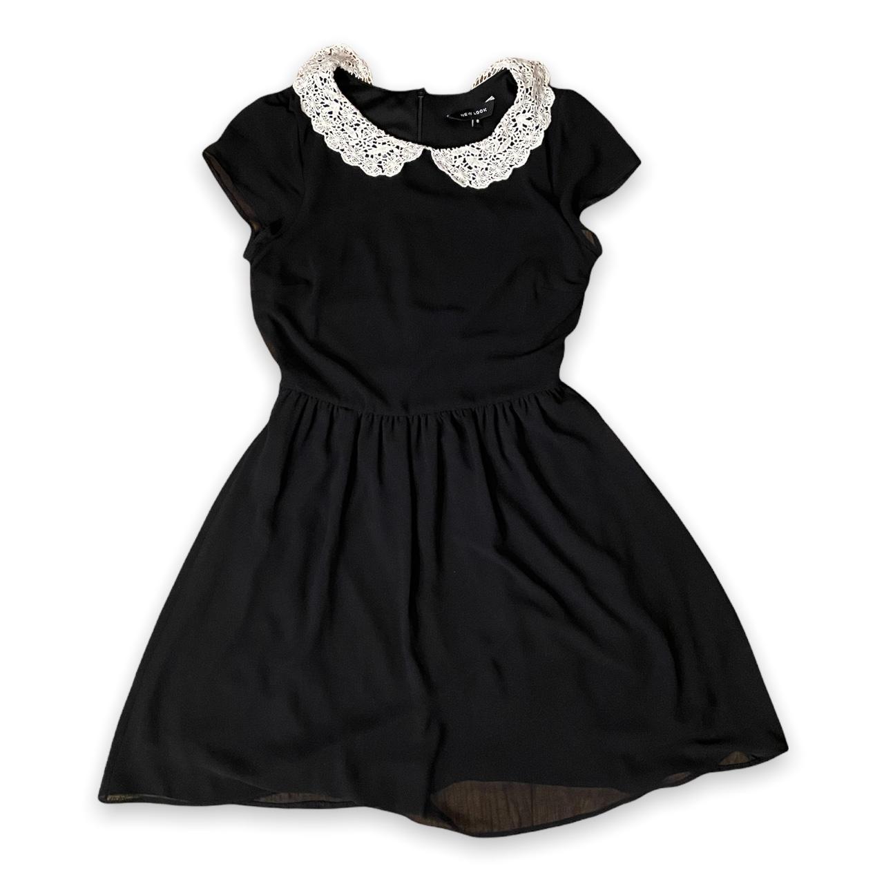 New Look Women's Black and White Dress