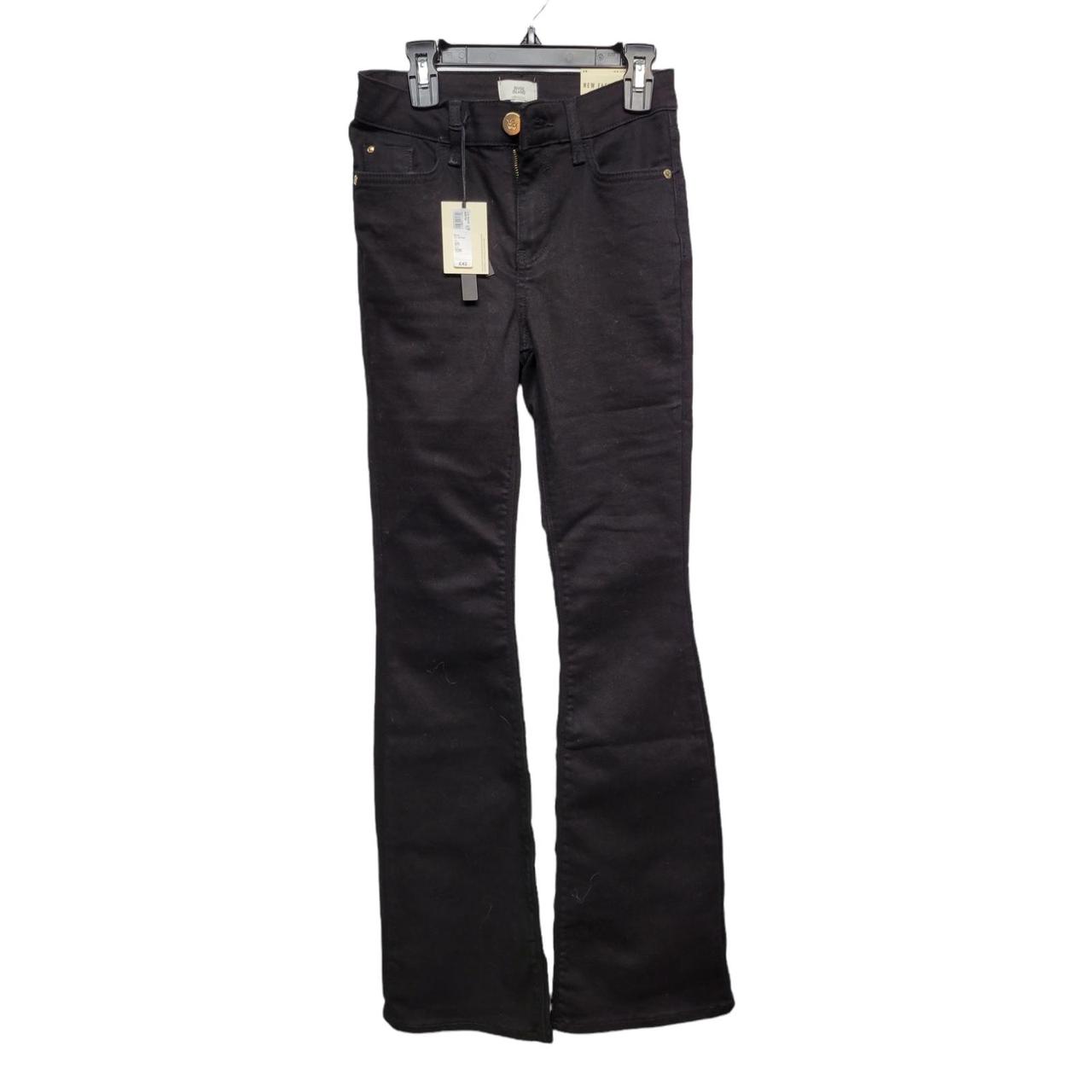 Product Image 1 - BLACK MID RISE FLARED JEANS
River