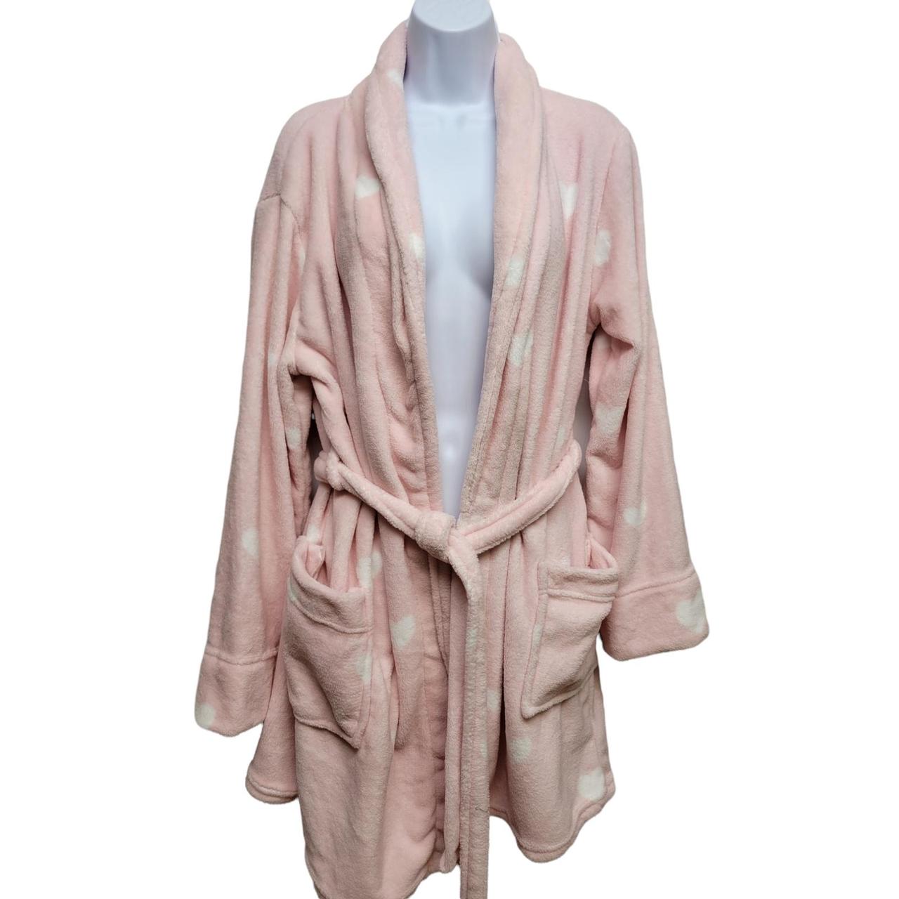 PJ Salvage Women's Pink and White Robe