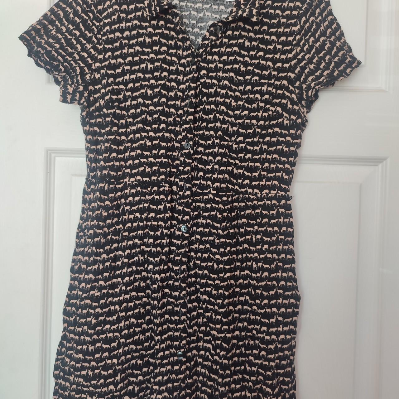 Cute H&M divided shirt/ tunic dress with collar... - Depop