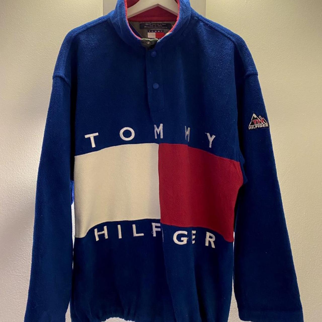 tommy hilfiger quarter zip fleece