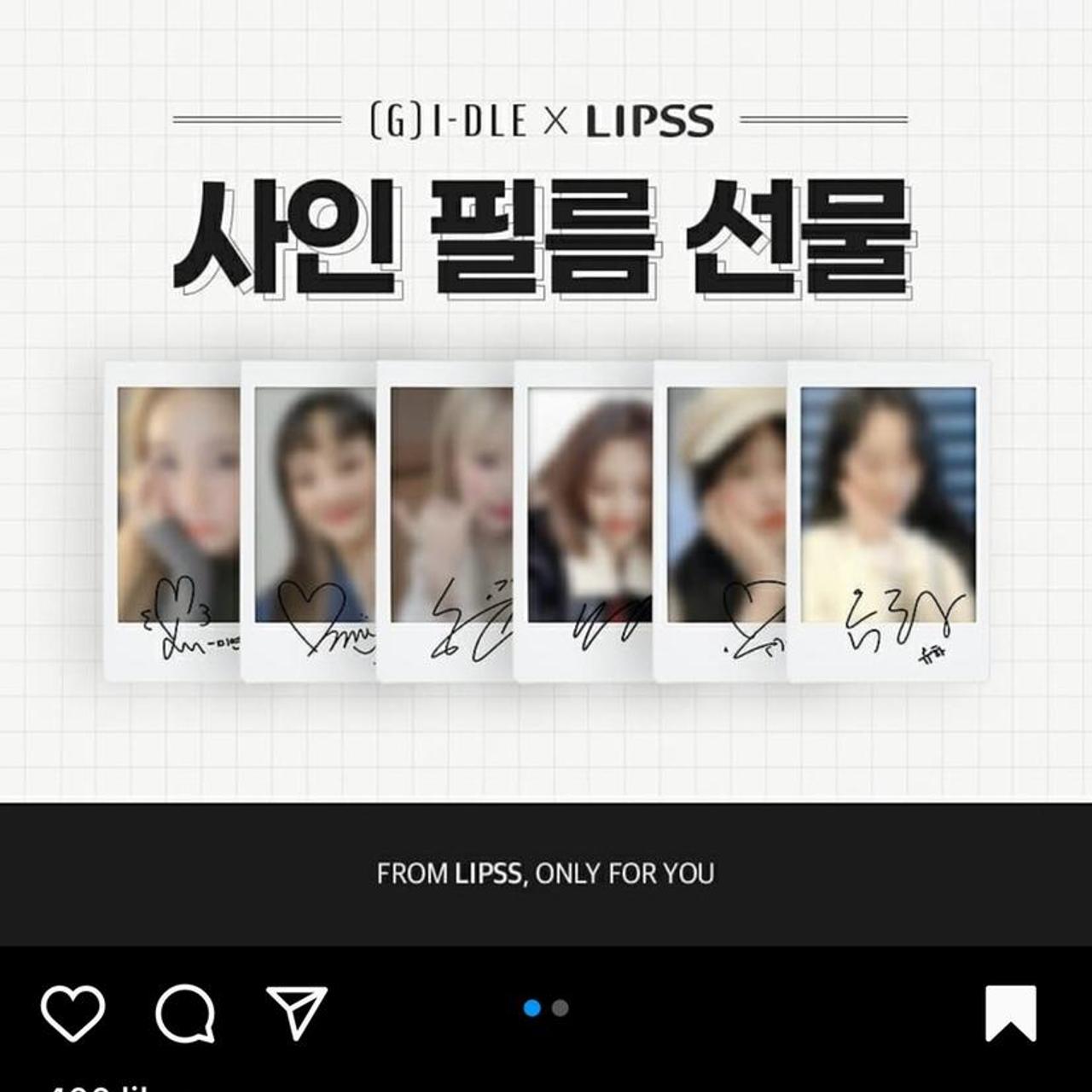 Gidle Miyeon photocard Signed Polaroid g idle x | Depop