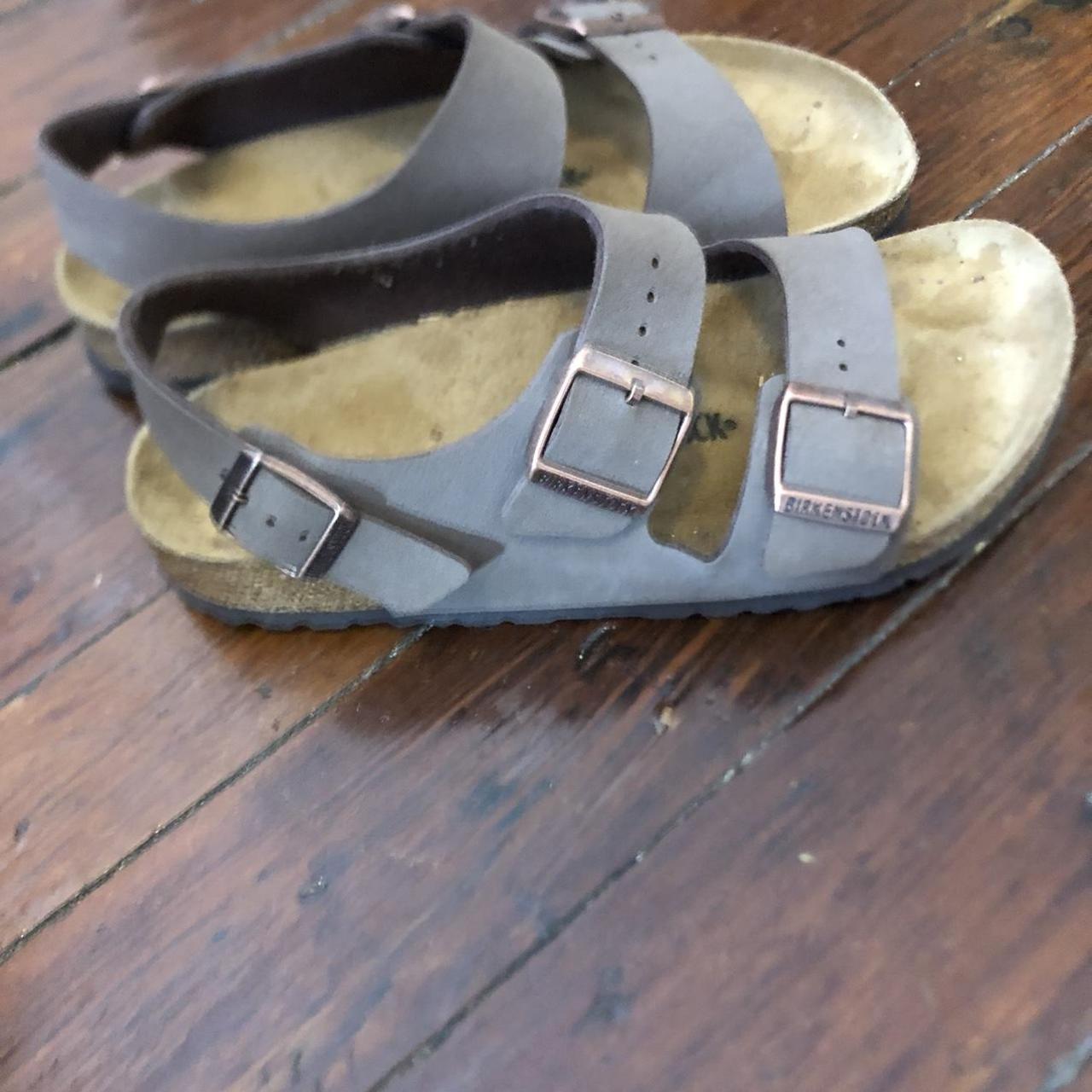 BIRKENSTOCK Milano back strap sandals size... Depop