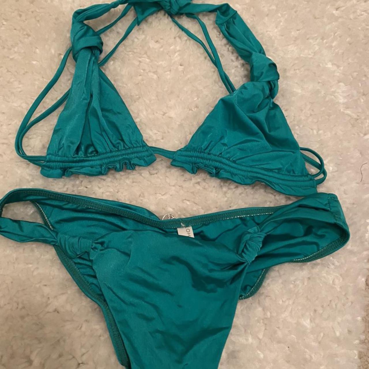 Brand new bananhot bikini in stunning green size L.... - Depop