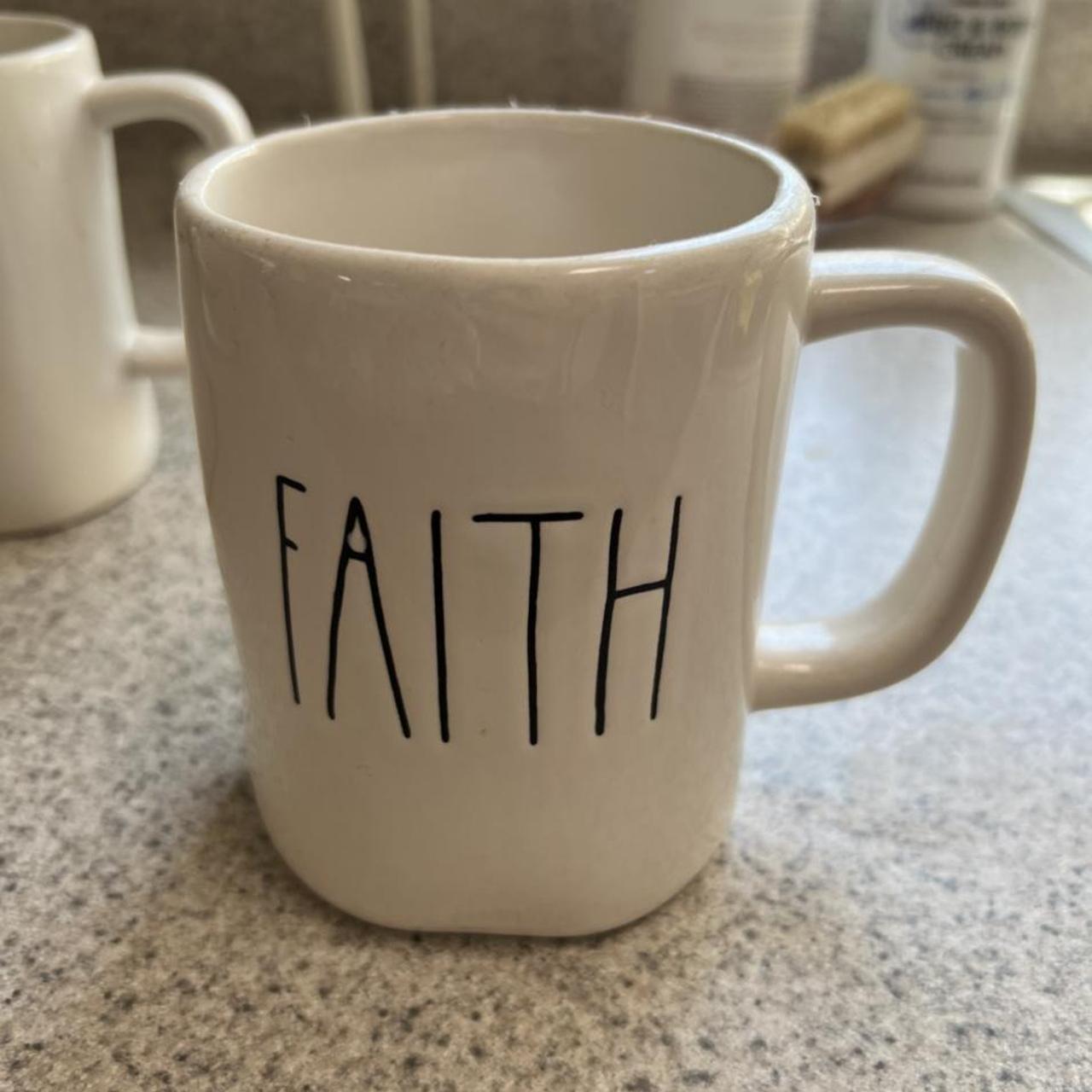 Faith RAE DUNN cup sold separate. Never used RAE DUNN Depop