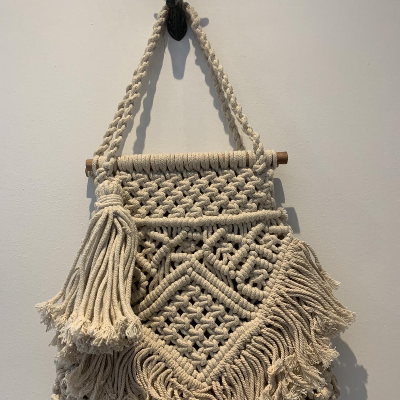 Zara best sale macrame bag