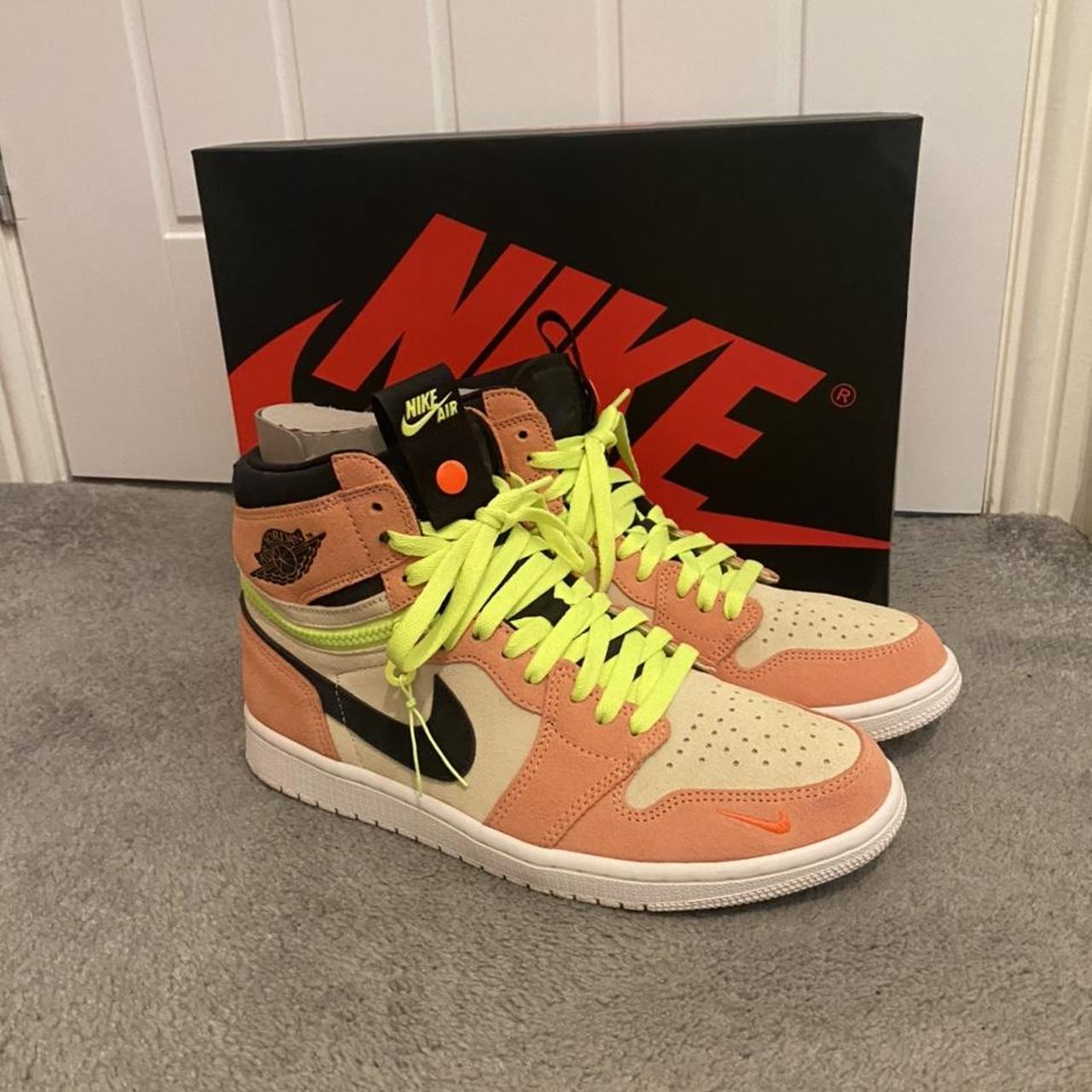 mens jordan 1 high switch peach