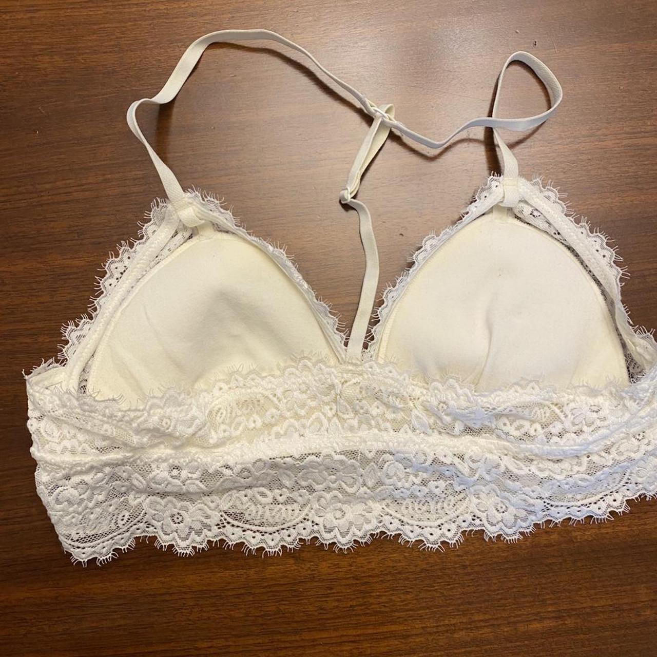 Aerie Women's White Bra Depop