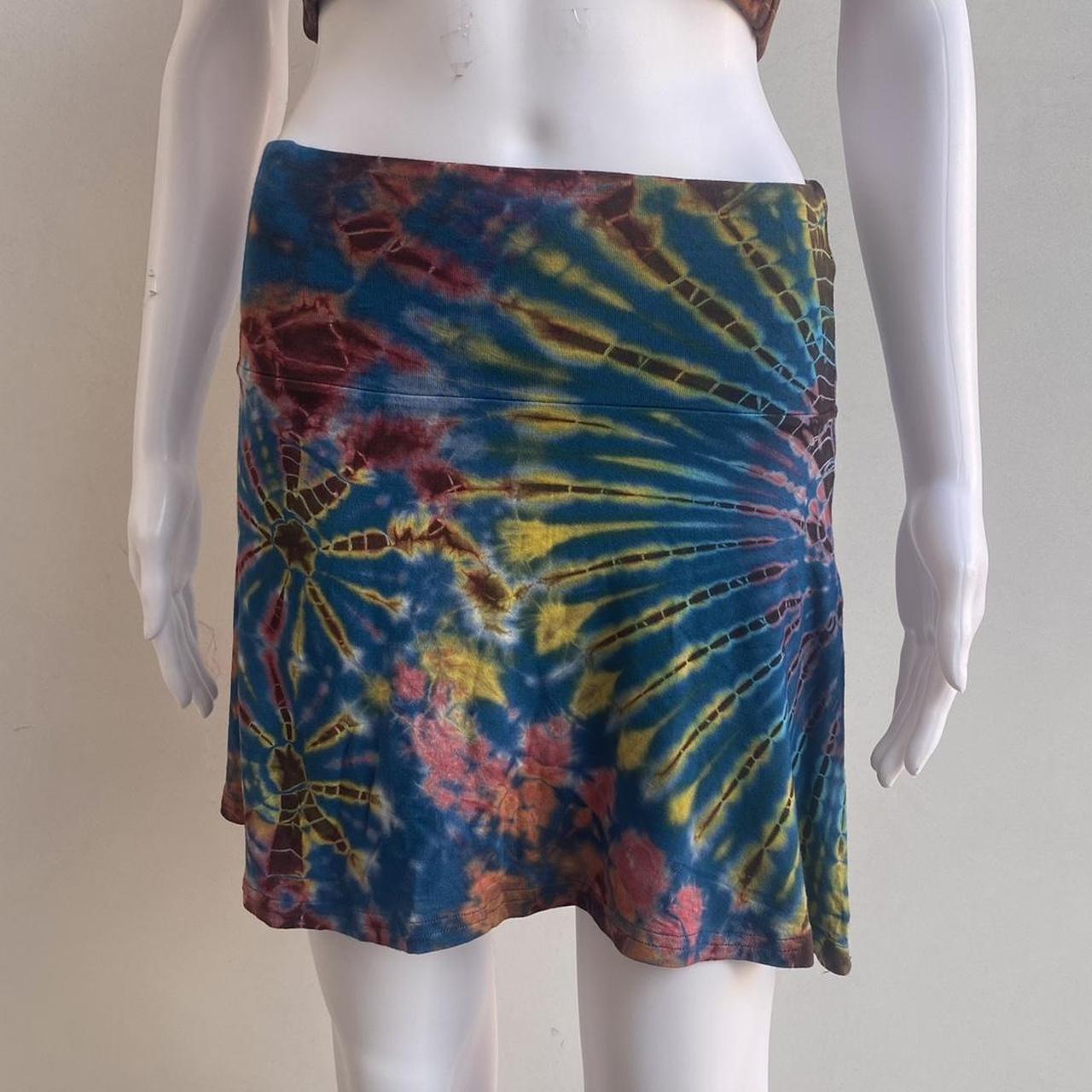 Tie dye mini skirts perfect for spring and summer... - Depop