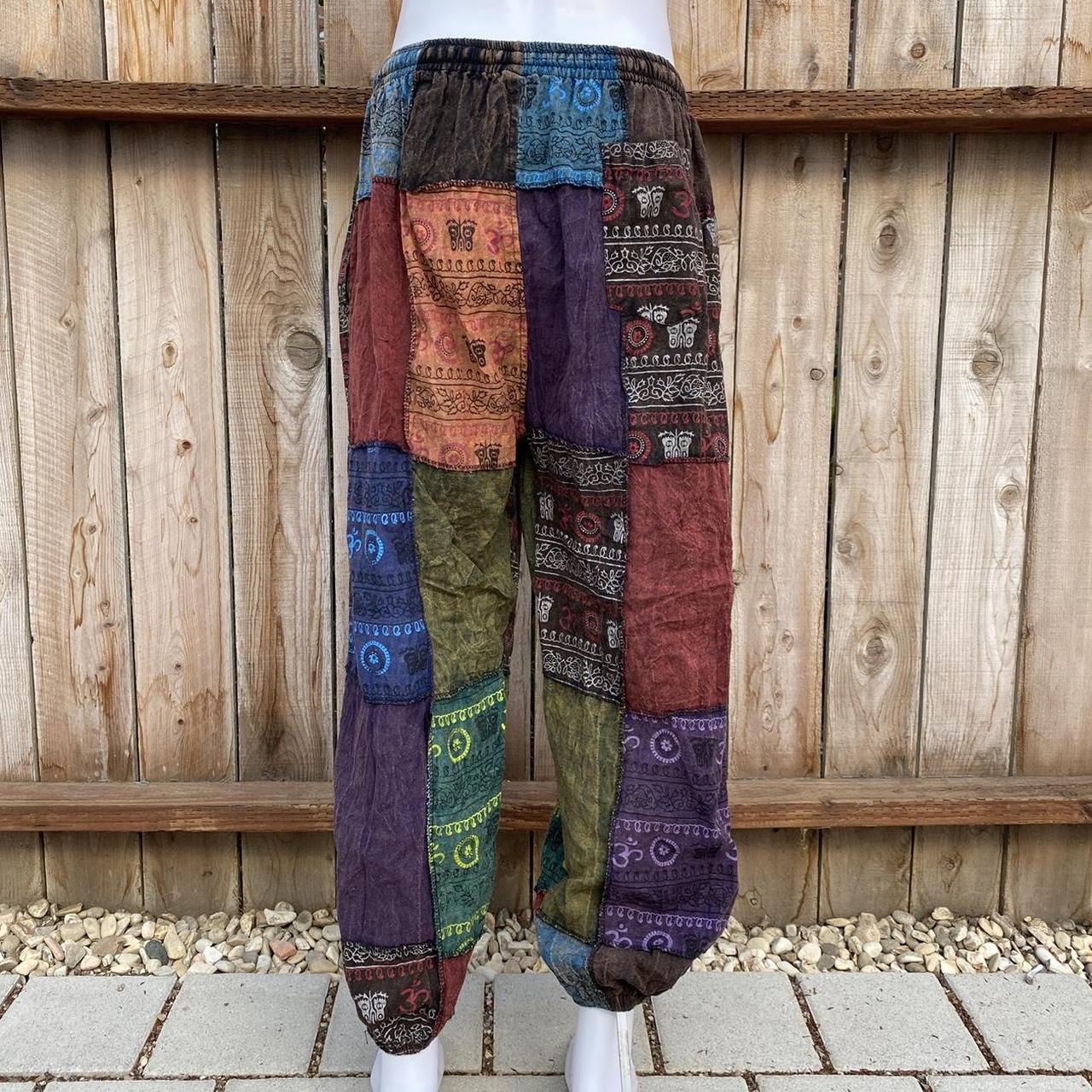 Rhoades Silk Patchwork Pants | Gardenbelle Shop