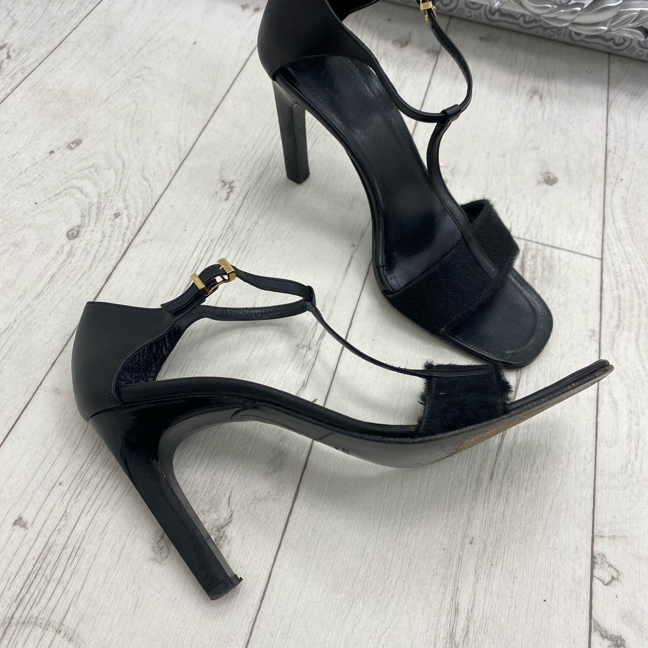Vintage Gucci black heels. Size 37 1/2. Worn. Will... - Depop