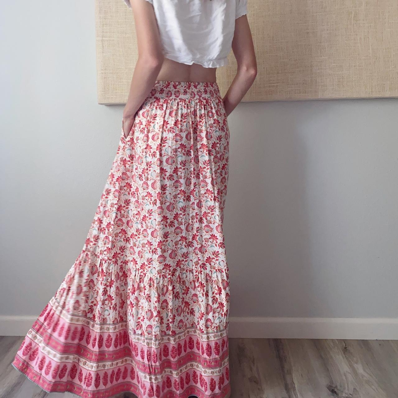 Pink Maxi Skirt by Band of Gypsies 🌸 Elegant flowy... - Depop