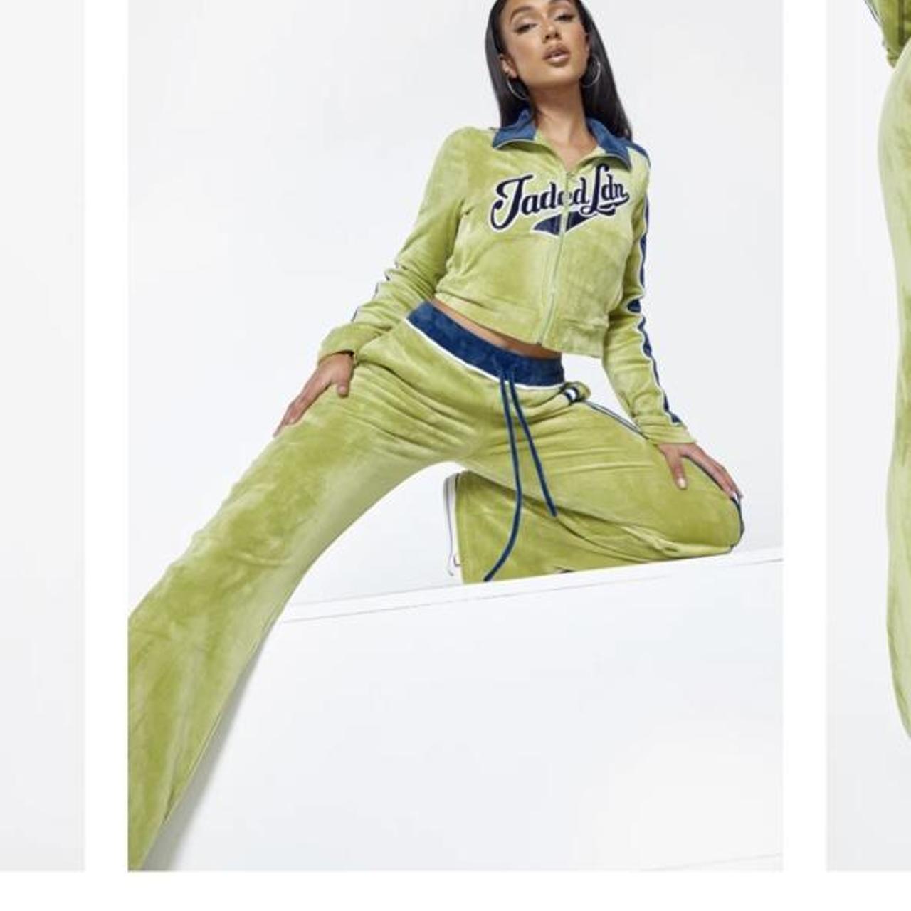 JADED LONDON GREEN VELOUR TRACKSUIT **WANTED!** I am | Depop
