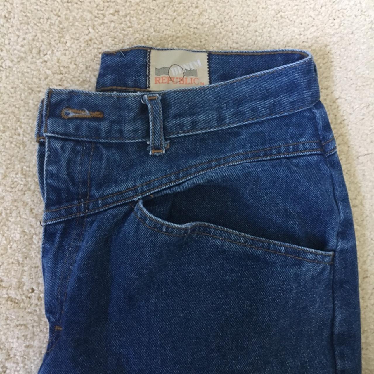 vintage denim republic high waisted mom jeans -very... - Depop