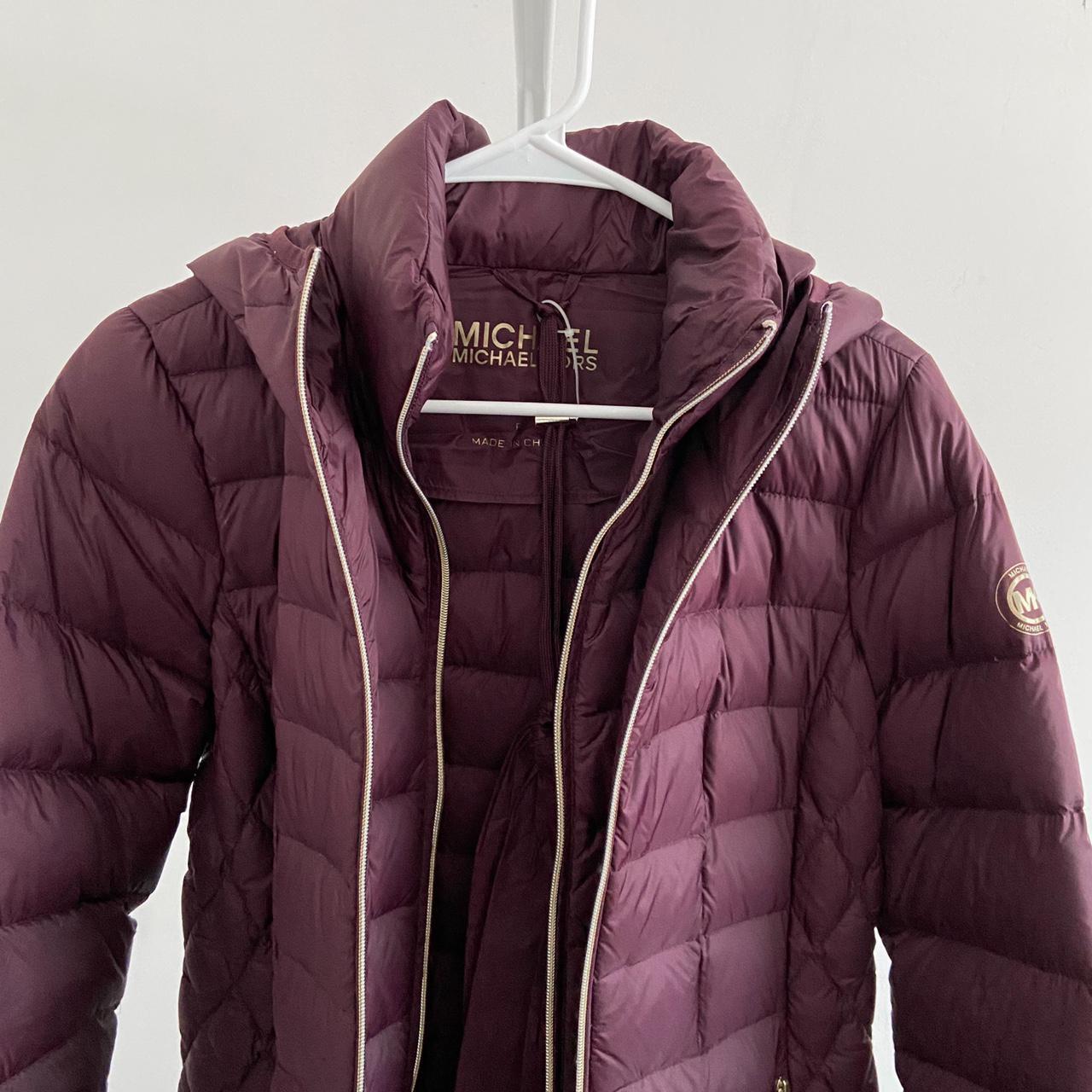 Michael Kors Women's Burgundy Jacket | Depop