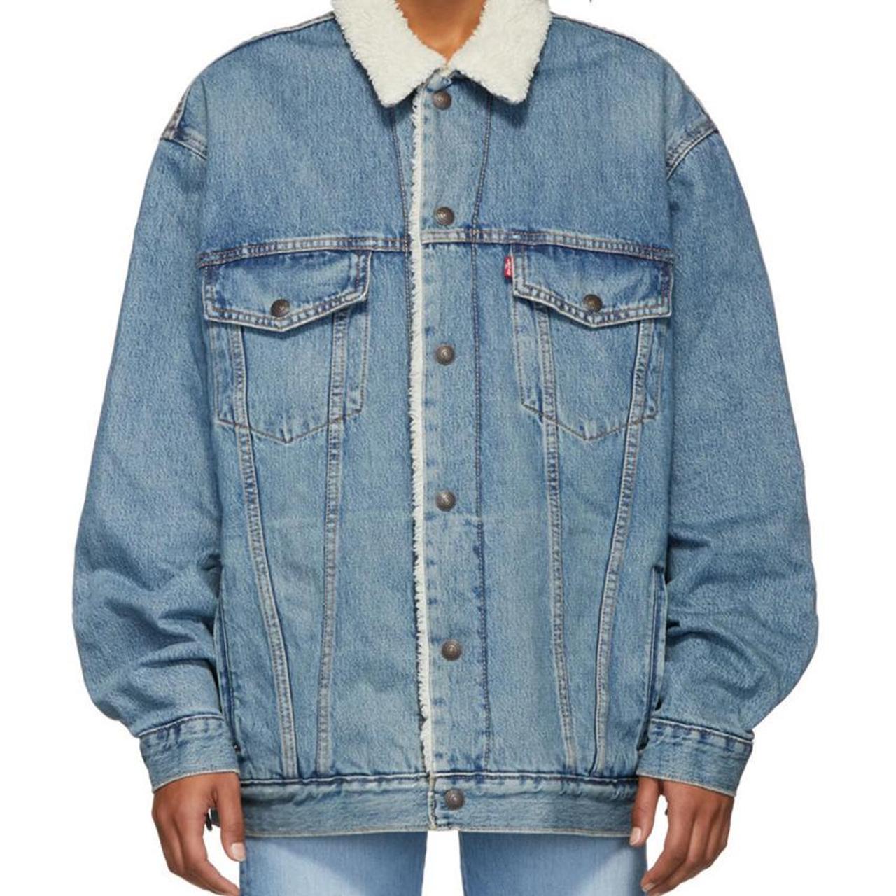 Levi's baggy sherpa trucker jacket new arrivals