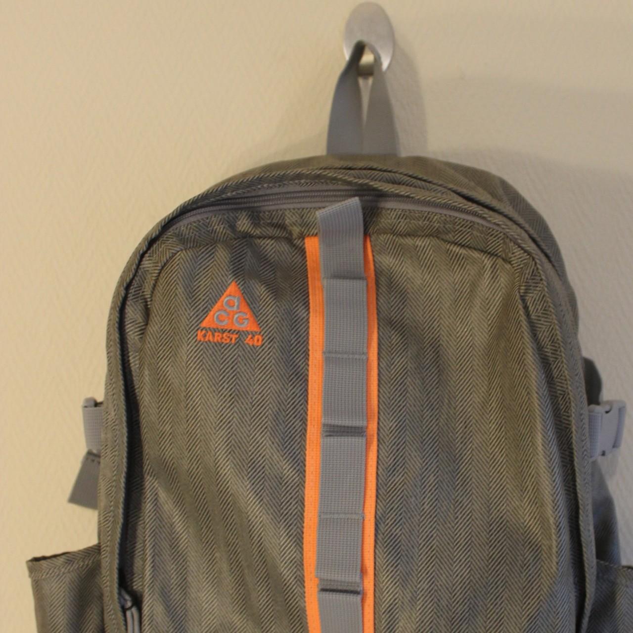 Vintage Nike ACG KARST 40 backpack in Grey and... - Depop