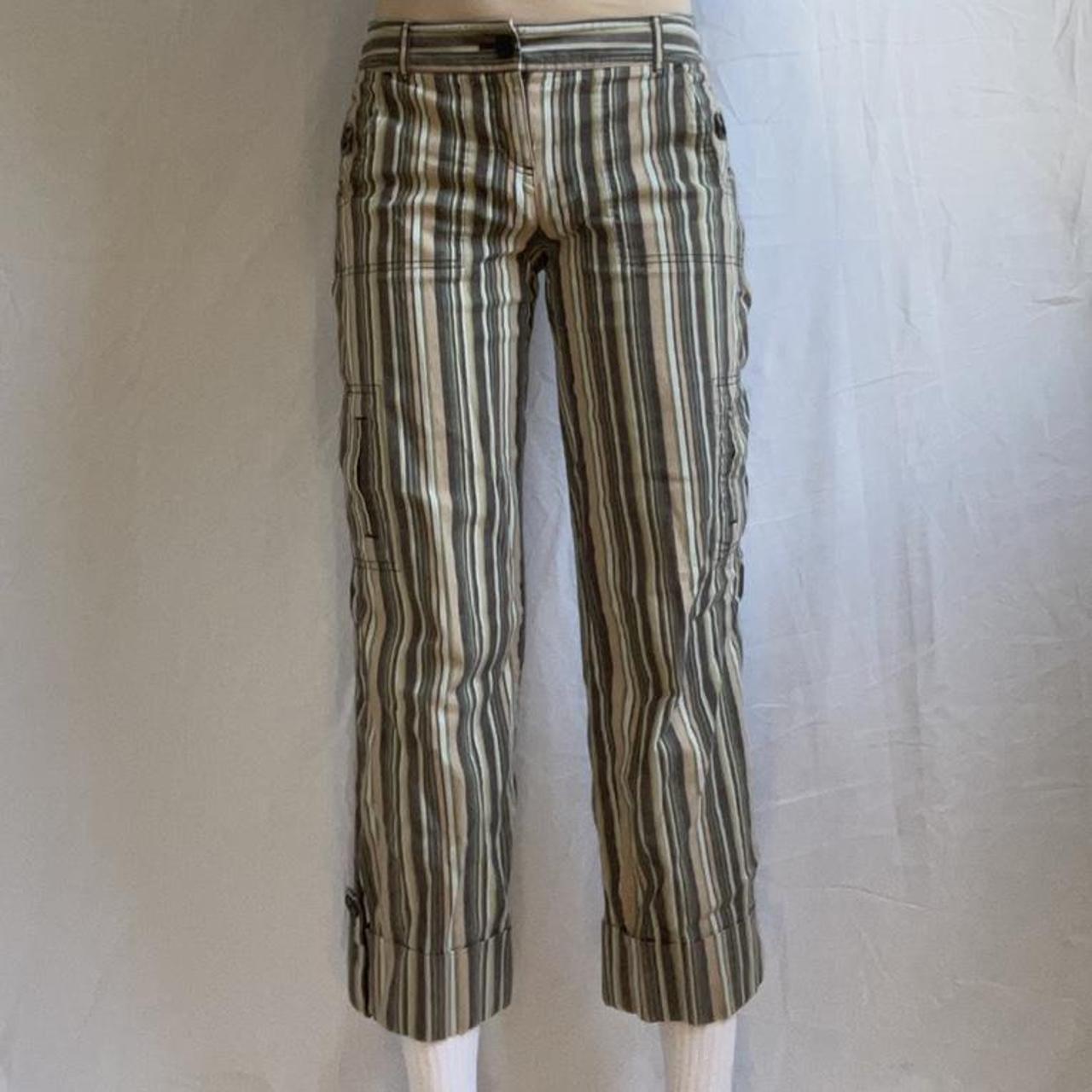 Loft striped hot sale pants