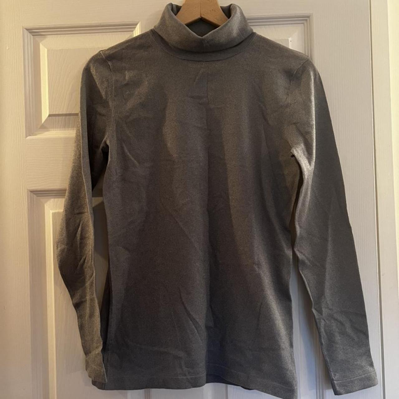 Reiss Sparkly Grey Roll Neck Jumper #reiss #sparkle - Depop